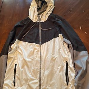 White Windbreaker Jacket